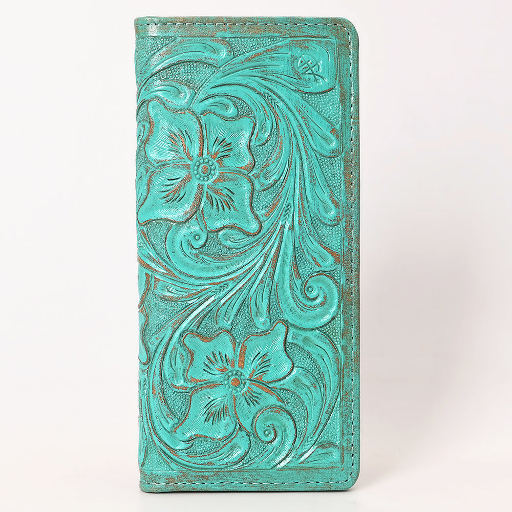 American Darling Clutch Beautifully Hand Tooled  Genuine Leather women bag western handbag purse