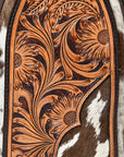American Darling Sling Beautifully Hand Tooled Hair-On Genuine Leather women bag western handbag purse