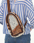 ADBGA592D American Darling Sling Genuine Western Leather Women Bag