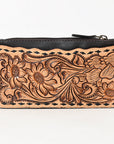 American Darling Card Holder Hand Tooled Genuine Leather Women Bag Western Handbag Purse