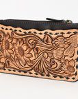 American Darling Card Holder Hand Tooled Genuine Leather Women Bag Western Handbag Purse