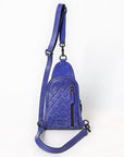 American Darling Sling Hand Tooled Leather Women Bag Western Handbag Purse