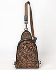 American Darling Sling Hand Tooled Leather Women Bag Western Handbag Purse