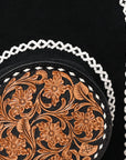 ADBG1546 Backpack Hand Tooled Genuine Western Suede Leather women bag