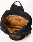 ADBG1546 Backpack Hand Tooled Genuine Western Suede Leather women bag