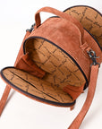 American Darling Canteen Genuine Suede Leather Women Bag Western Handbag Purse