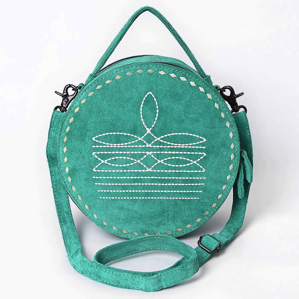 American Darling Canteen Genuine Suede Leather Women Bag Western Handbag Purse