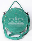 American Darling Canteen Genuine Suede Leather Women Bag Western Handbag Purse