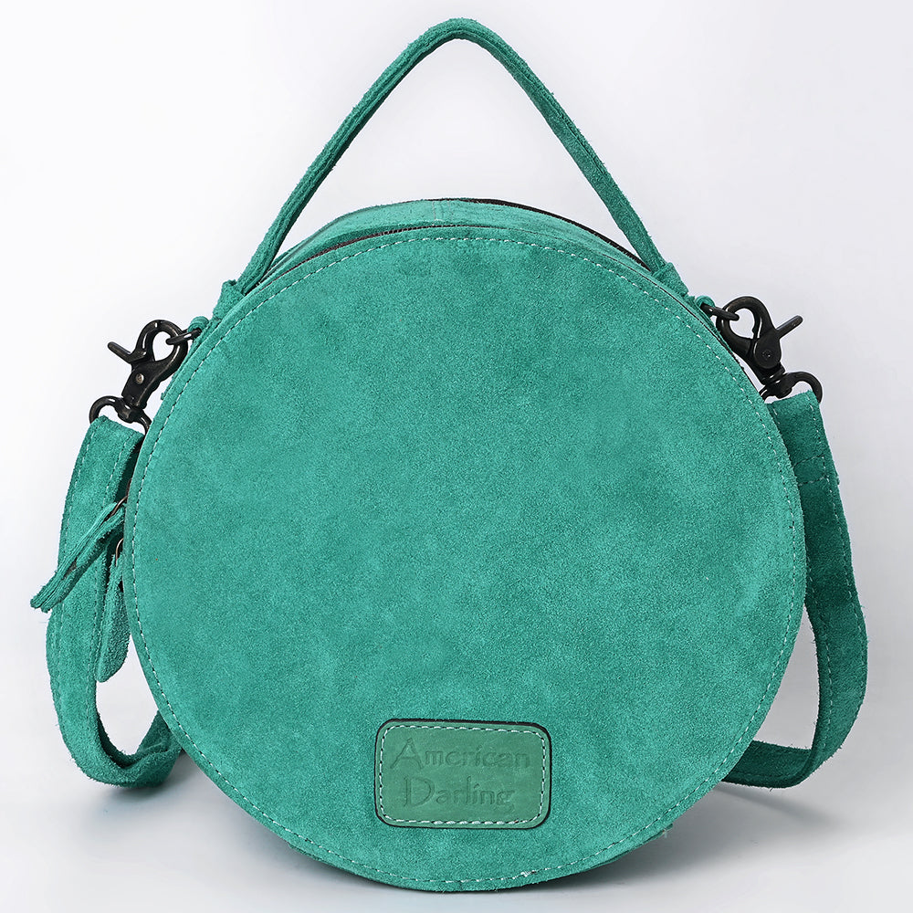 American Darling Canteen Genuine Suede Leather Women Bag Western Handbag Purse