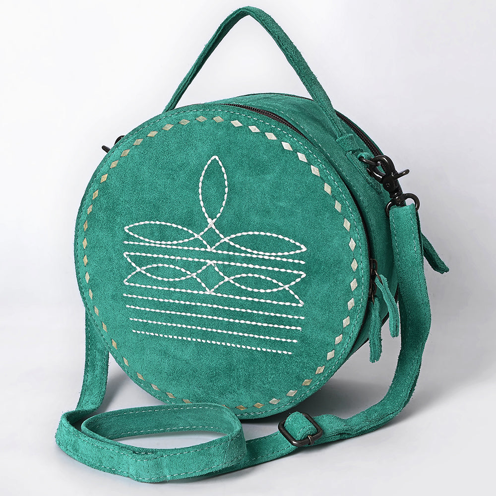American Darling Canteen Genuine Suede Leather Women Bag Western Handbag Purse
