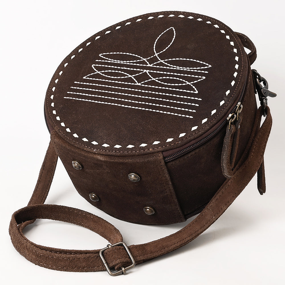 American Darling Canteen Genuine Suede Leather Women Bag Western Handbag Purse