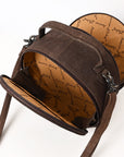 American Darling Canteen Genuine Suede Leather Women Bag Western Handbag Purse