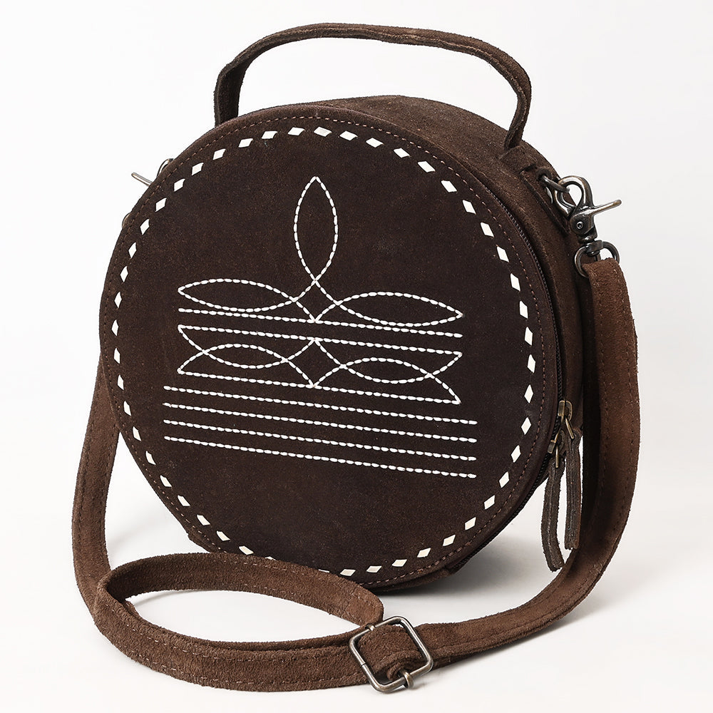 American Darling Canteen Genuine Suede Leather Women Bag Western Handbag Purse