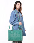 American Darling Tote Genuine Suede Leather Women Bag Western Handbag Purse