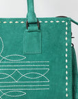 American Darling Tote Genuine Suede Leather Women Bag Western Handbag Purse