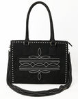 American Darling Tote Genuine Suede Leather Women Bag Western Handbag Purse