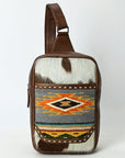 American Darling Sling Saddle Blanket Hair-On Genuine Leather women bag western handbag purse