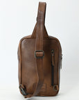 American Darling Sling Beautifully Hand Tooled  Hair-On Genuine Leather women bag western handbag purse