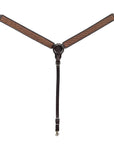 BAR H EQUINE Western Handtooled Leather Horse Headstall & Breast Collar Set