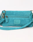 American Darling Hand Curved & Suede Bag Genuine Leather Crossbody Bag