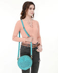 American Darling Canteen Genuine Suede Leather women bag western handbag purse