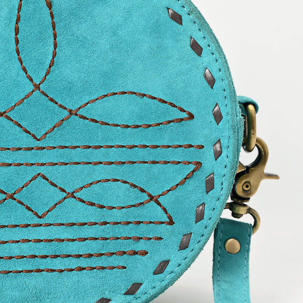 American Darling Canteen Genuine Suede Leather women bag western handbag purse