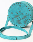 American Darling Canteen Genuine Suede Leather women bag western handbag purse