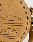 American Darling Canteen Genuine Suede Leather women bag western handbag purse