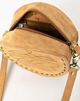 American Darling Canteen Genuine Suede Leather women bag western handbag purse