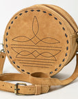 American Darling Canteen Genuine Suede Leather women bag western handbag purse