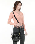 American Darling Canteen Genuine Suede Leather women bag western handbag purse