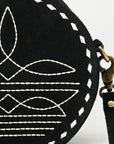 American Darling Canteen Genuine Suede Leather women bag western handbag purse