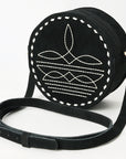 American Darling Canteen Genuine Suede Leather women bag western handbag purse