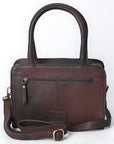 American Darling Tote Hand Tooled Hair-On Genuine Leather Women Bag Western Handbag Purse