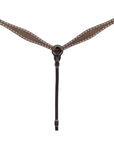 BAR H EQUINE Western Handtooled Leather Horse Headstall & Breast Collar Set