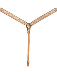 BAR H EQUINE Western Handtooled Leather Horse Headstall & Breast Collar Set