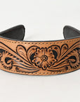 American Darling ADABA104 Elegant Leather Floral Hair Band