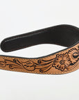 American Darling ADABA104 Elegant Leather Floral Hair Band