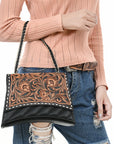 American Darling Crossbody Hand Tooled Genuine Leather Women Bag Western Handbag Purse