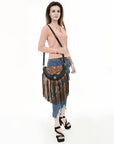 American Darling Small Crossbody Hand Tooled Genuine Leather Women Bag Western Handbag Purse