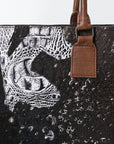 American Darling Adbg1561C Tote Crocodile Embossed Genuine Leather Women Bag Western Handbag Purse