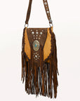American Darling Adbgm468 Large Crossbody Genuine Leather Women Bag Western Handbag Purse