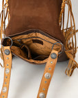 American Darling Adbgm470 Large Crossbody Genuine Leather Women Bag Western Handbag Purse