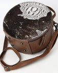 American Darling Canteen Crocodile Embossed Genuine Leather Women Bag Western Handbag Purse