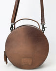 American Darling Canteen Crocodile Embossed Genuine Leather Women Bag Western Handbag Purse
