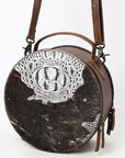 American Darling Canteen Crocodile Embossed Genuine Leather Women Bag Western Handbag Purse