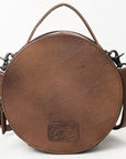 American Darling Canteen Crocodile Embossed Genuine Leather Women Bag Western Handbag Purse