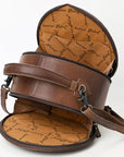 American Darling Canteen Crocodile Embossed Genuine Leather Women Bag Western Handbag Purse