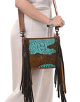 American Darling Cross Body I Crocodile Embossed Genuine Leather Women Bag Western Handbag Purse