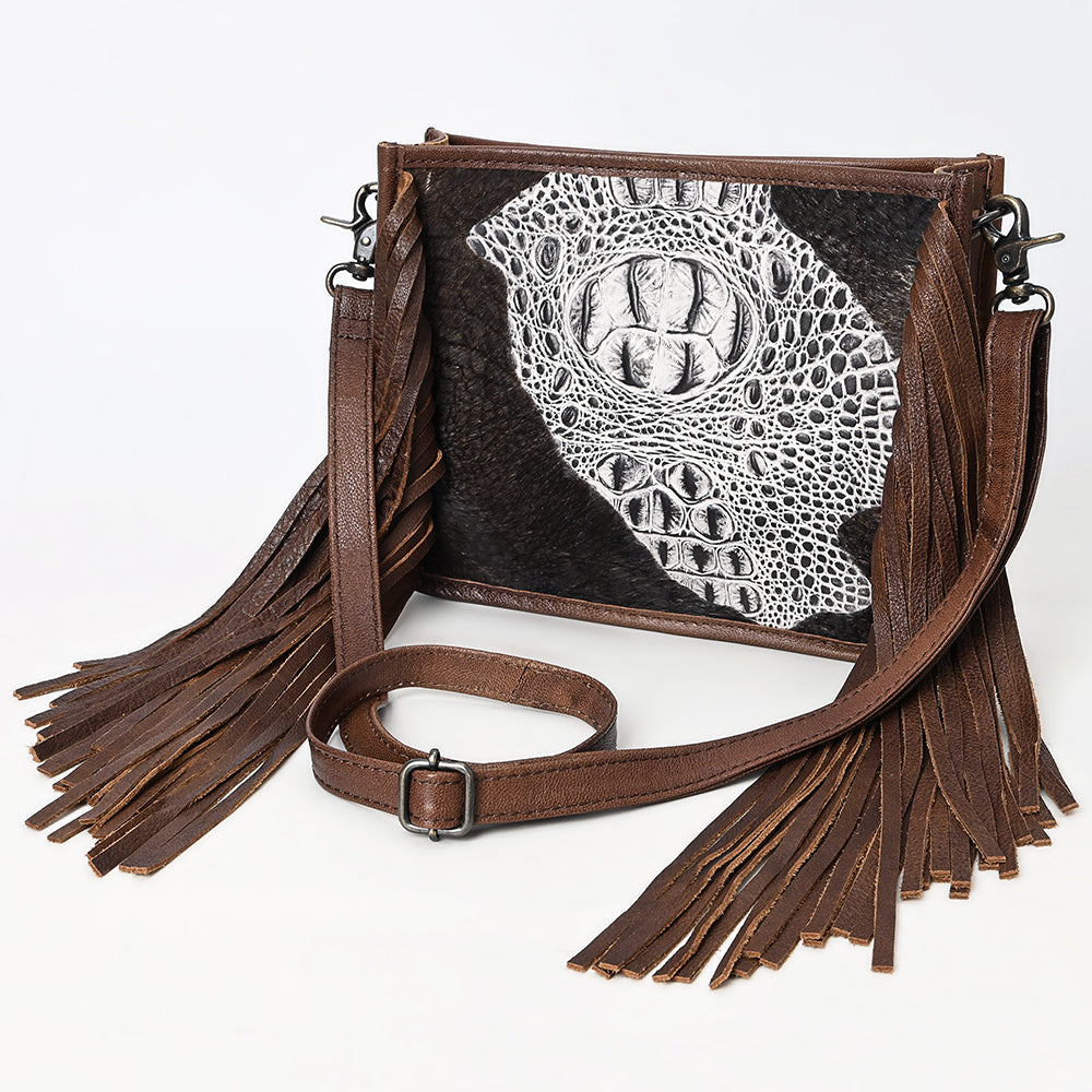 American Darling Cross Body I Crocodile Embossed Genuine Leather Women Bag Western Handbag Purse